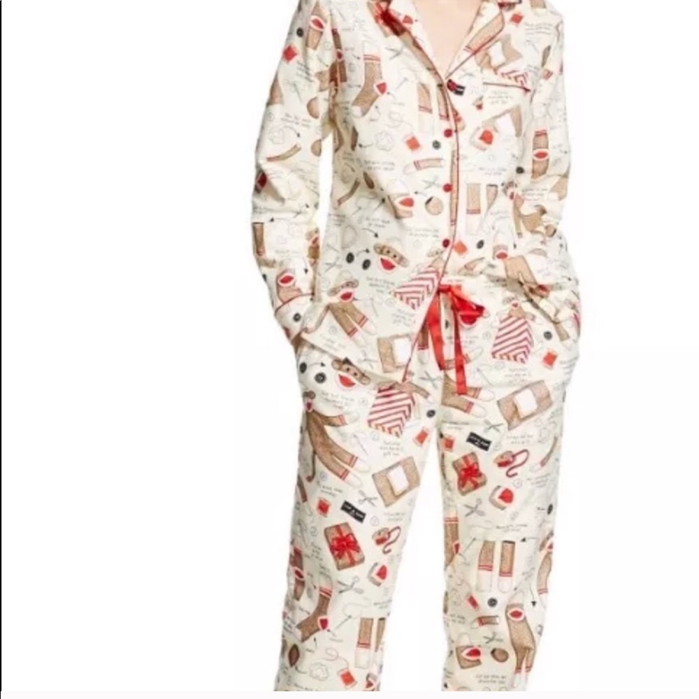 NEW Nick & Nora Monkey Pajamas Set XS S M NWT